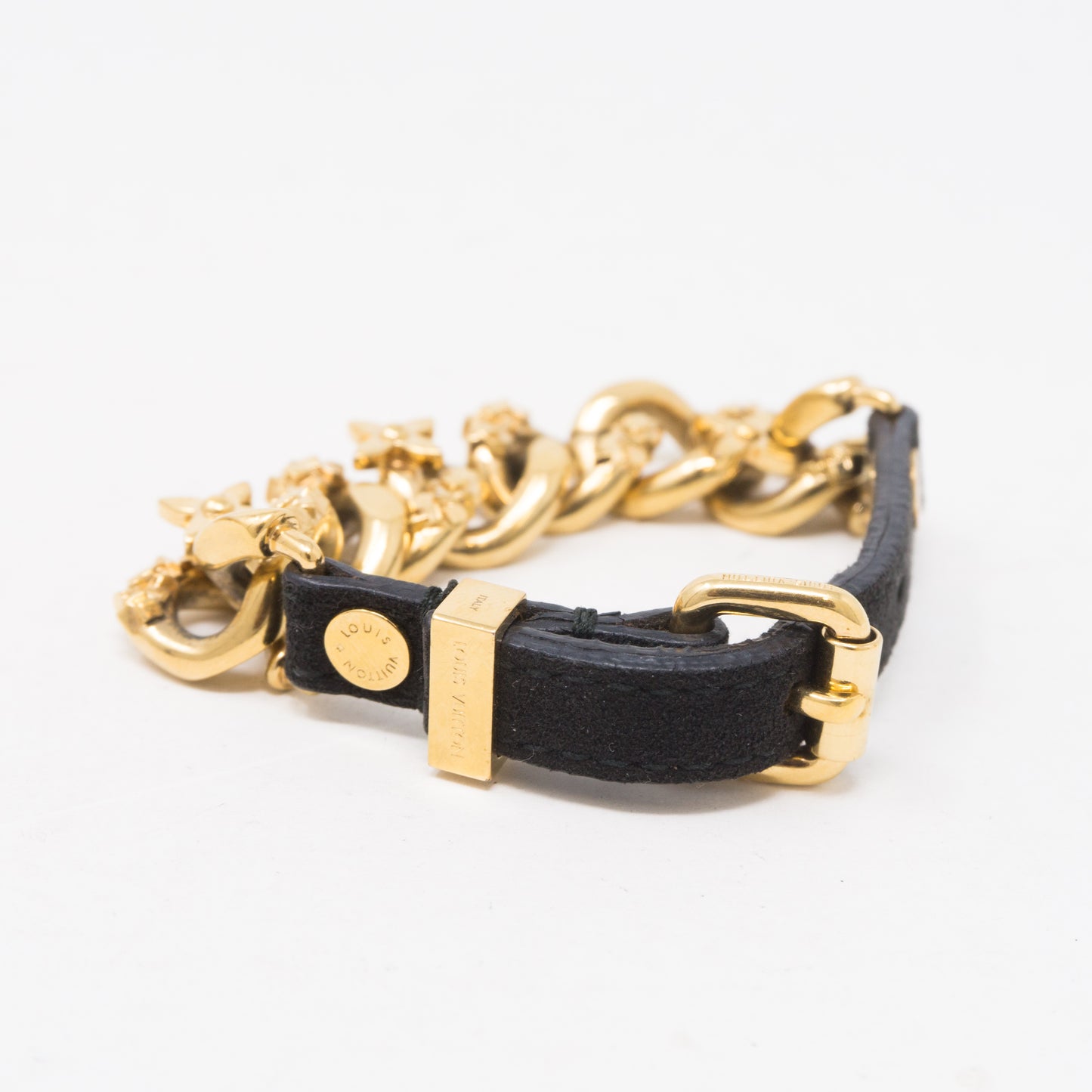 Monogram Chain Suede Bracelet