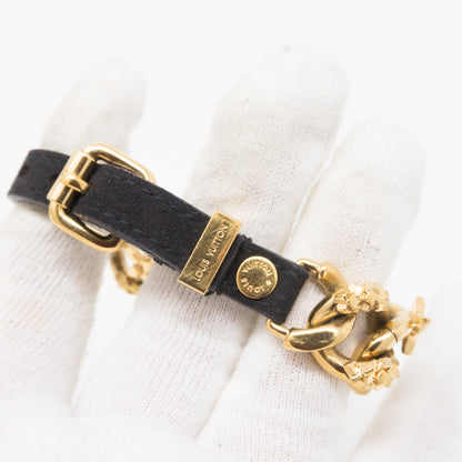 Monogram Chain Suede Bracelet