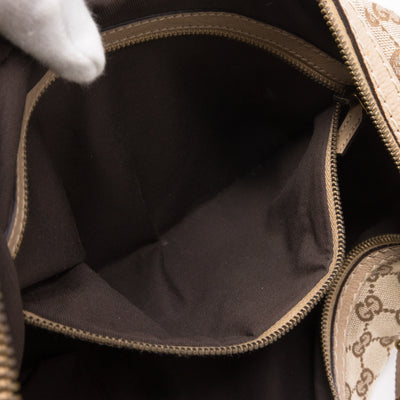 Beige Medium Jockey Hobo