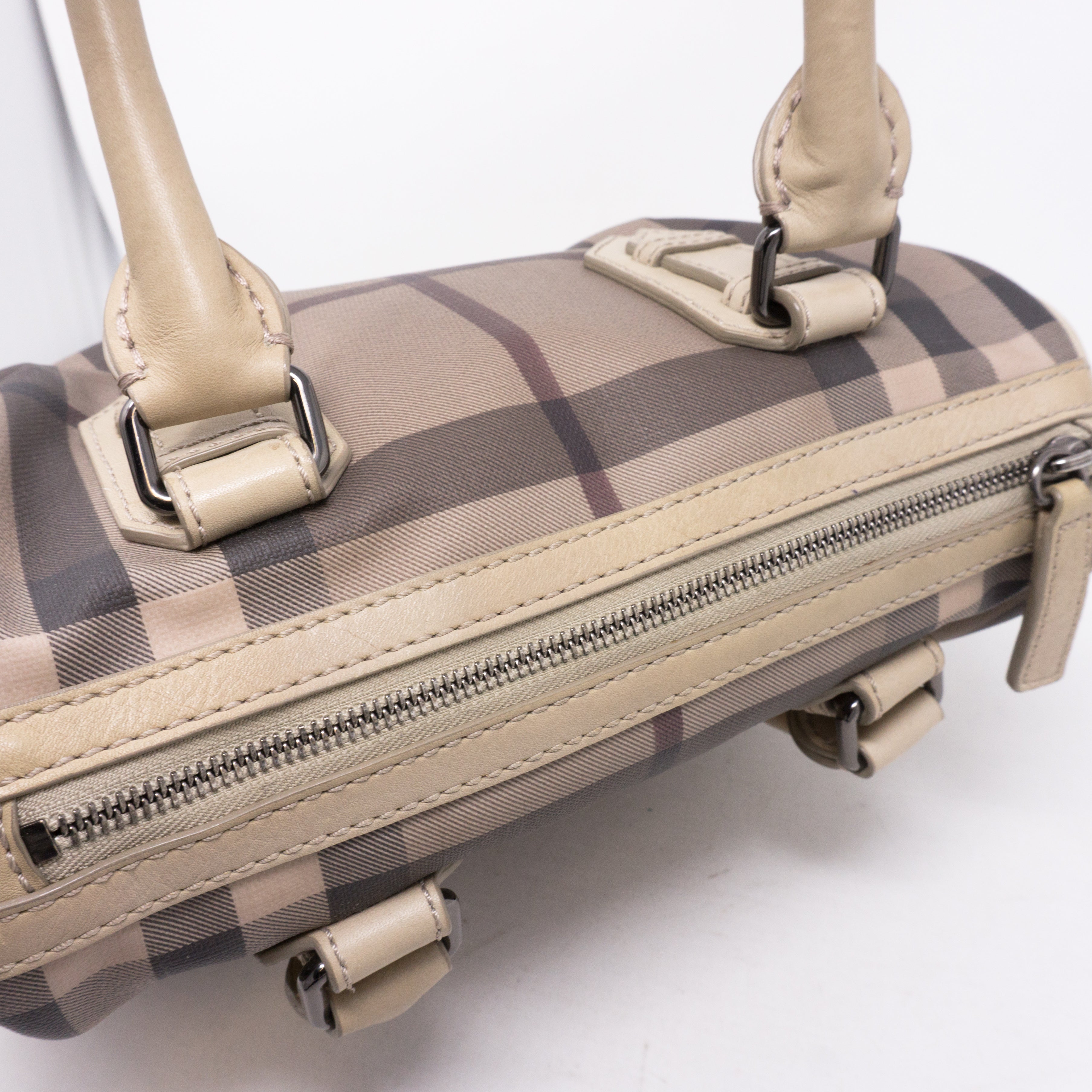 Small Chester Smoked Check Boston Bag