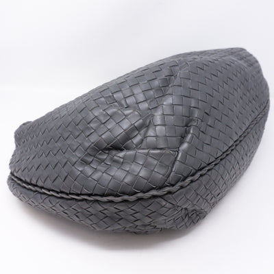 Intrecciato Veneta Gray Hobo Bag