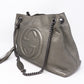 Soho Tassel Chain Pewter Leather Bag