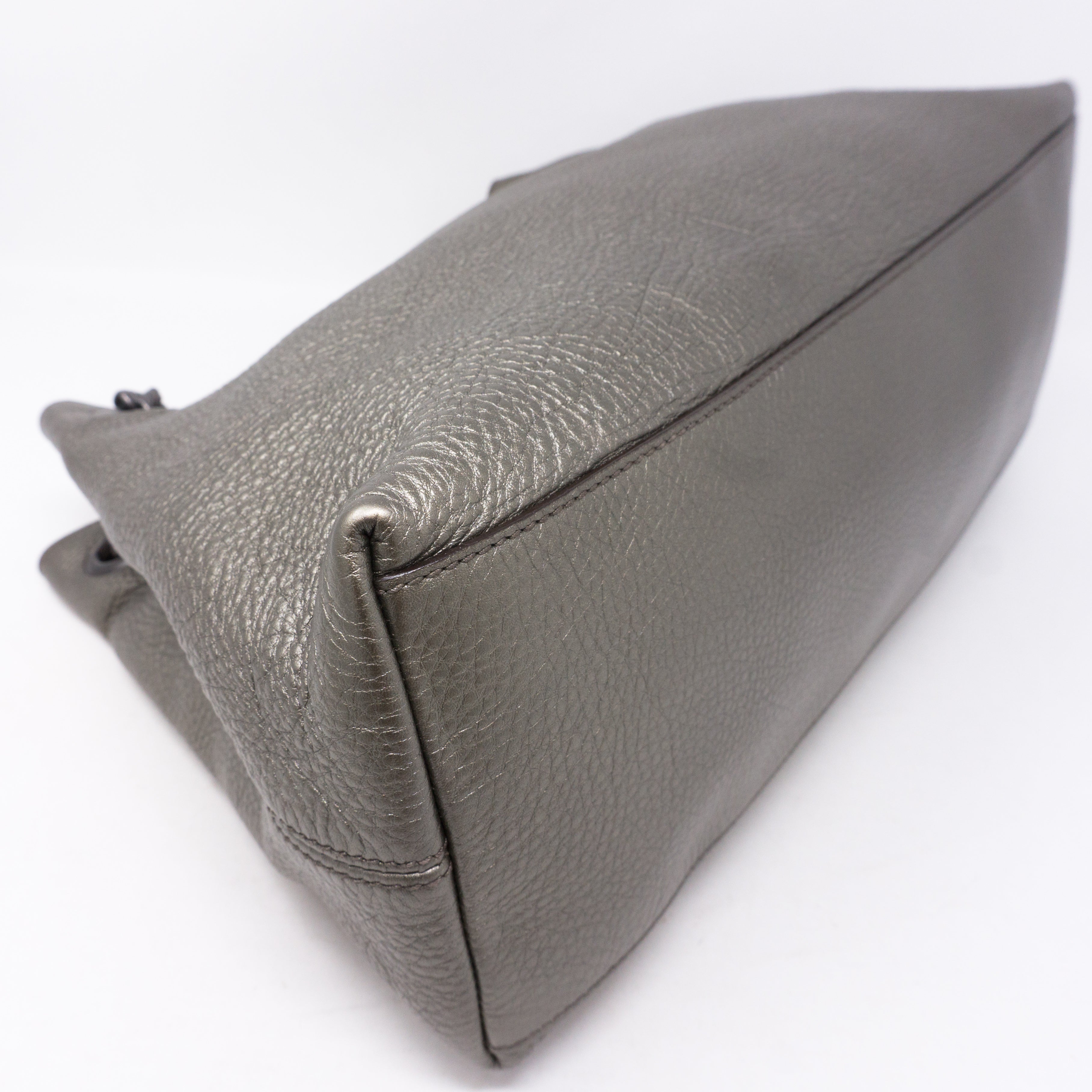 Soho Tassel Chain Pewter Leather Bag