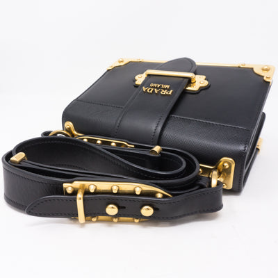 Cahier Black Leather Bag