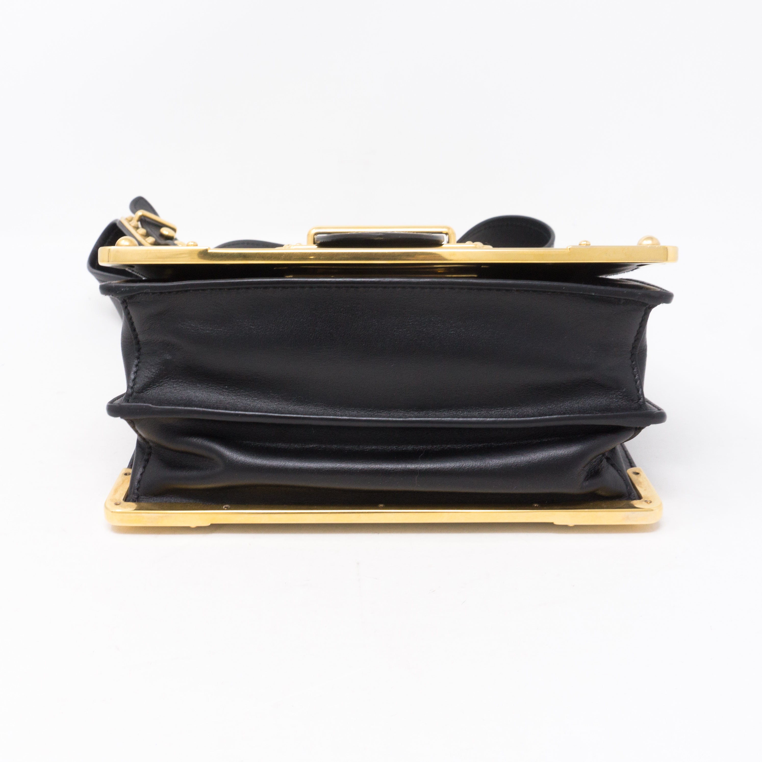 Cahier Black Leather Bag