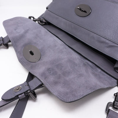 Alexa Oversized Slate Gray Leather