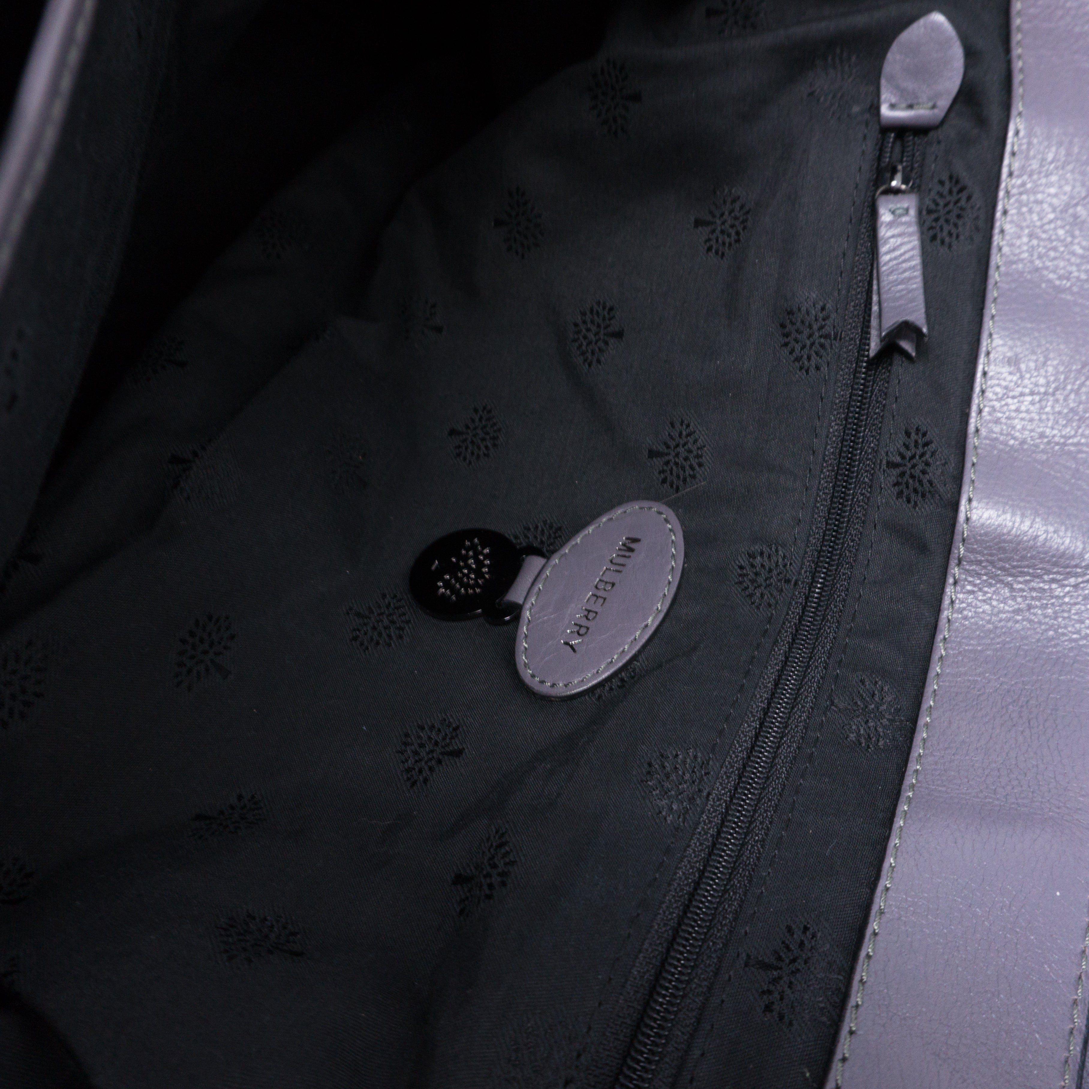 Alexa Oversized Slate Gray Leather