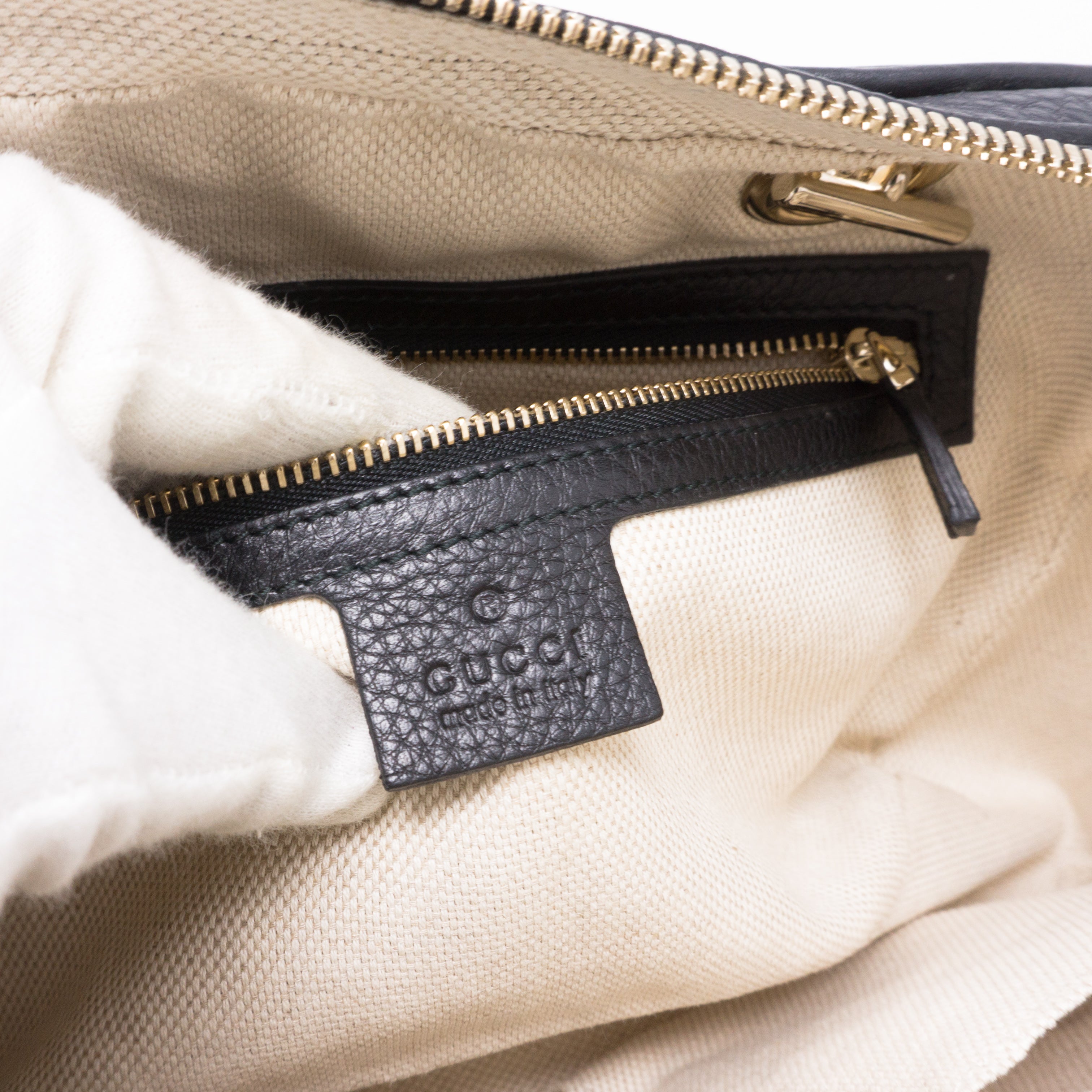 Soho Double Chain Black Leather