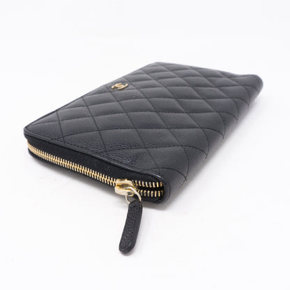 Organizer Wallet Black Caviar Leather