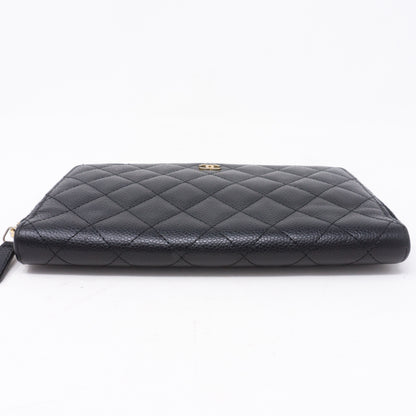 Organizer Wallet Black Caviar Leather