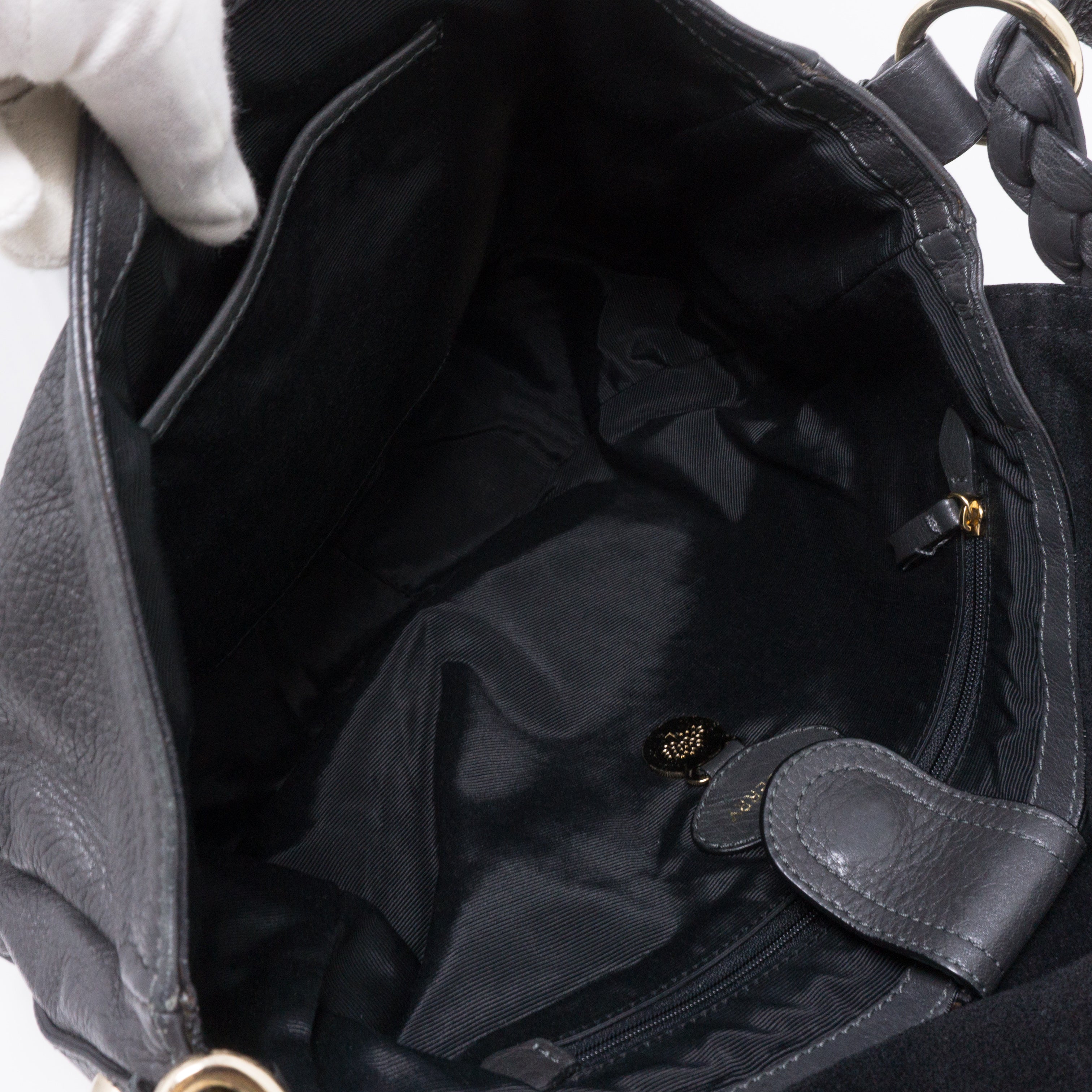 Daria Satchel Gray Leather