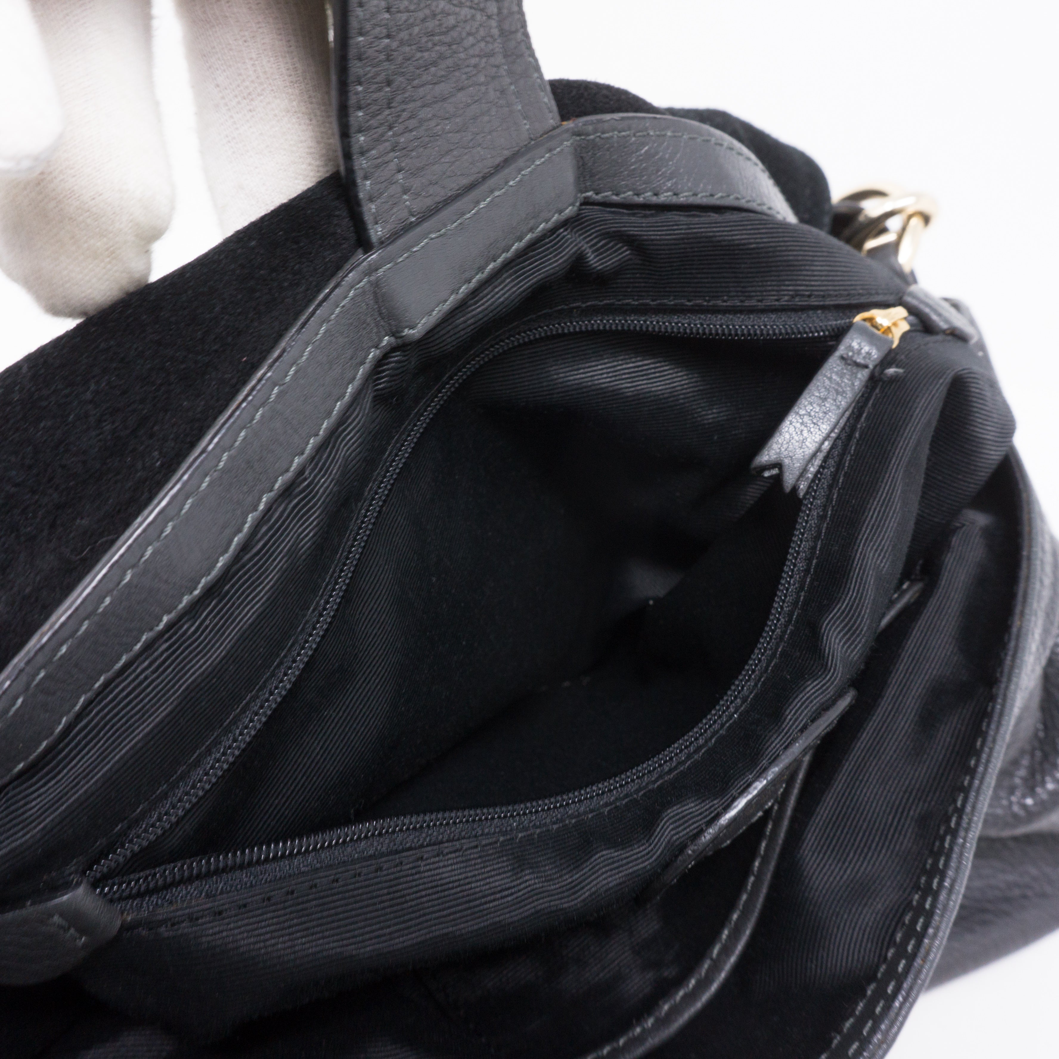 Daria Satchel Gray Leather