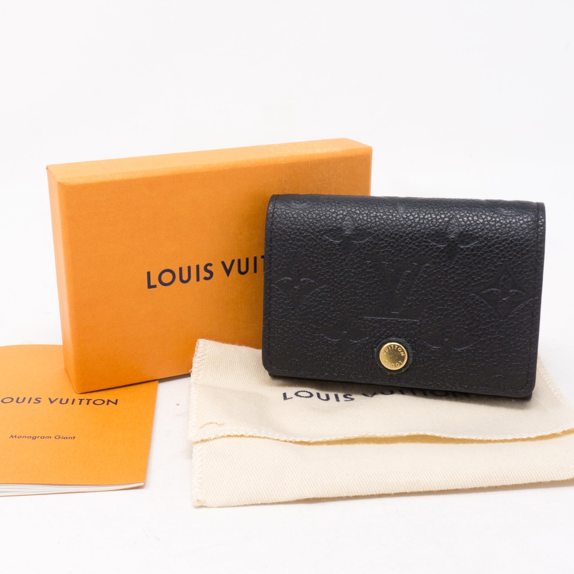 Louis Vuitton MONOGRAM EMPREINTE Business card holder (M58456)