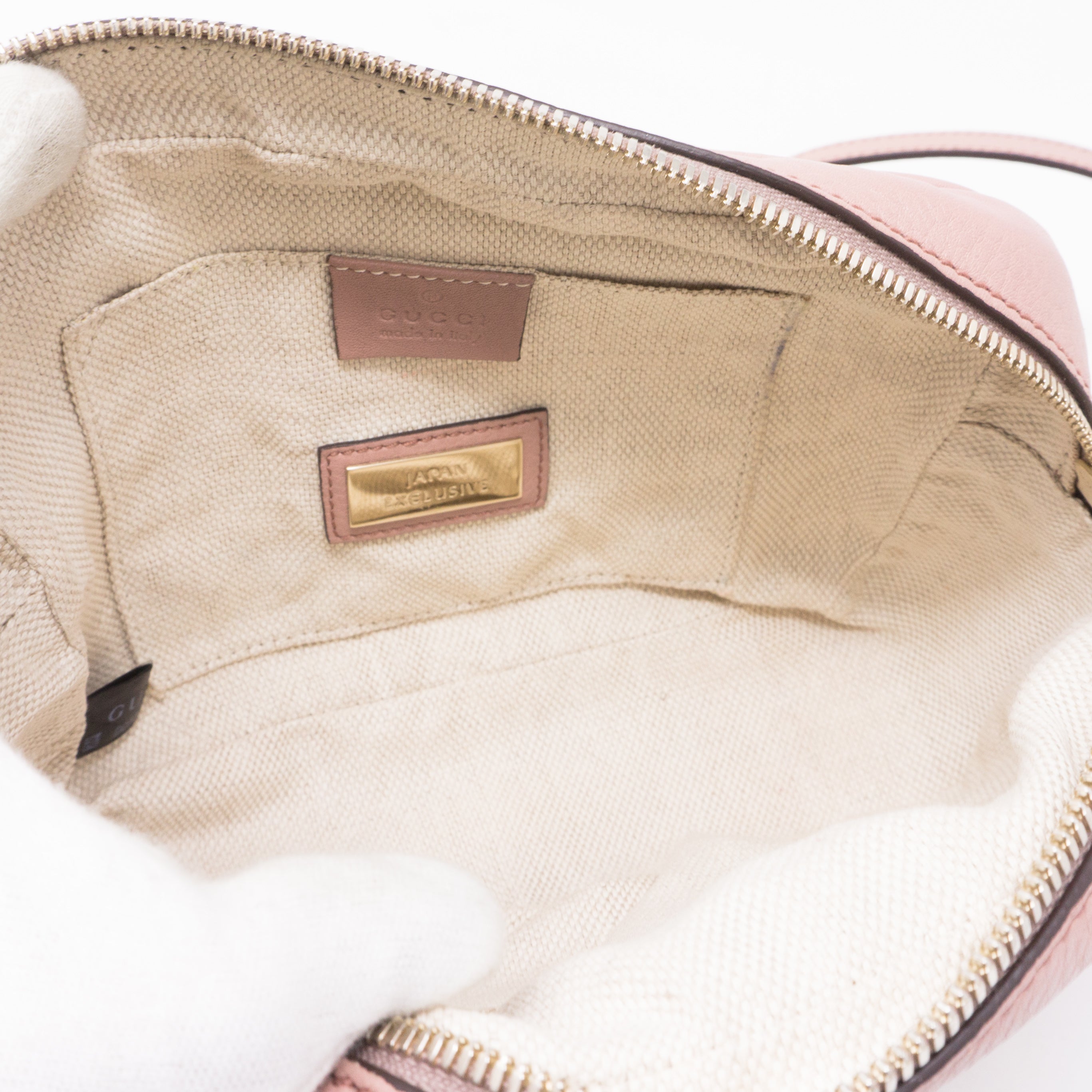 Disco Soho Light Pink Leather Bag