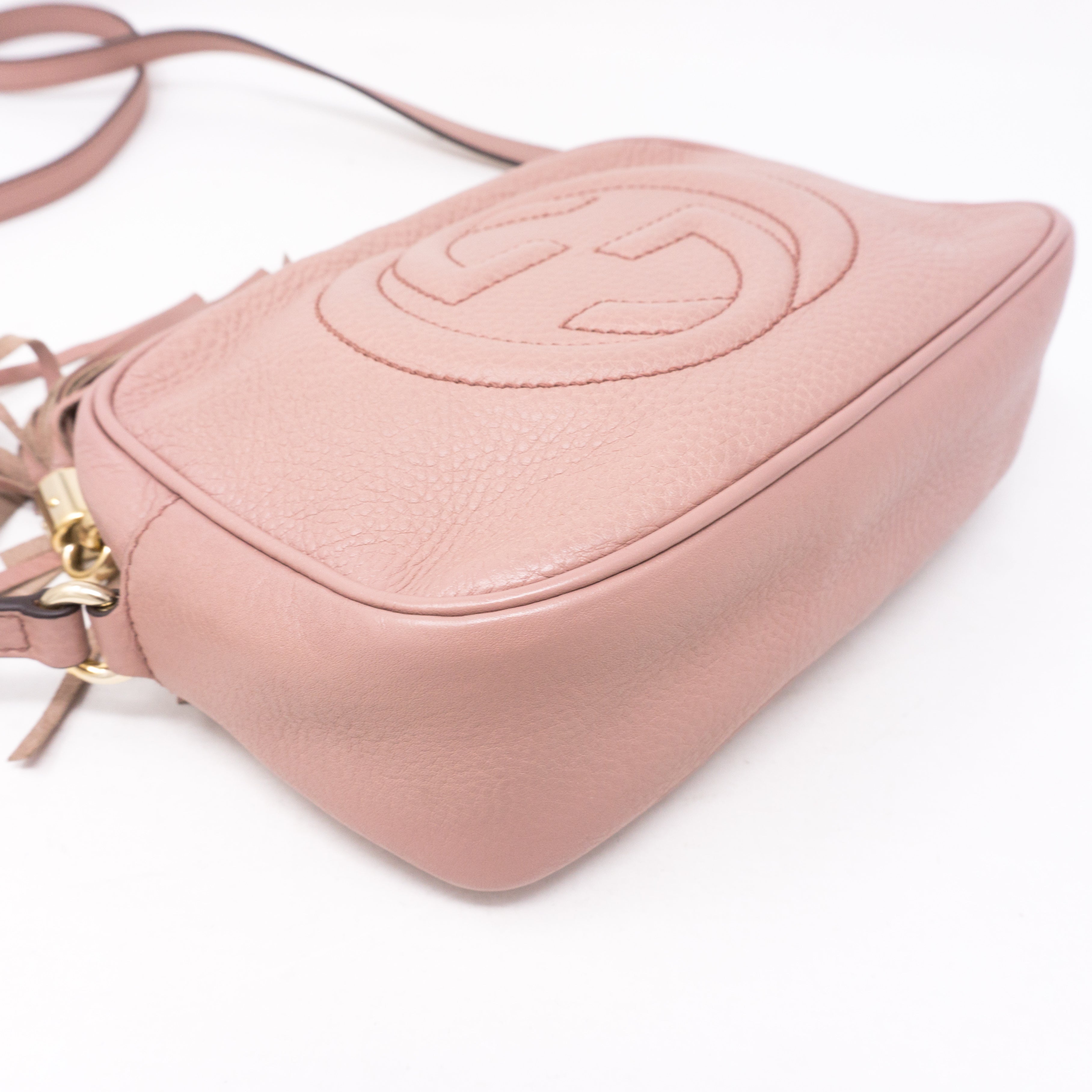 Disco Soho Light Pink Leather Bag