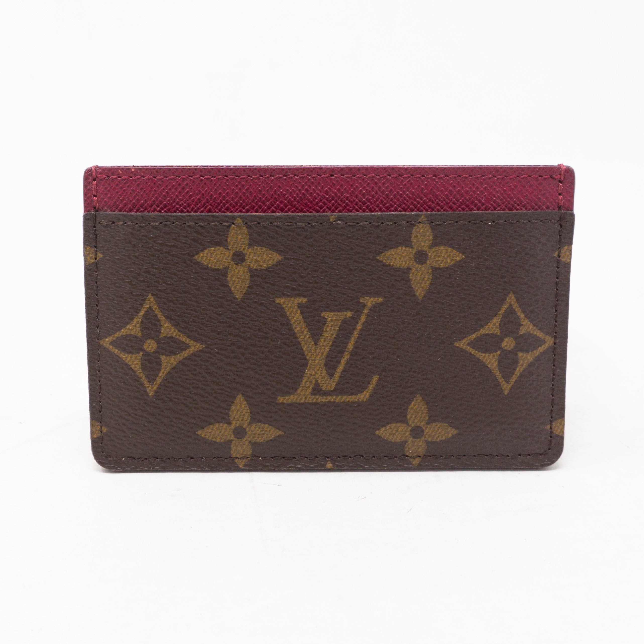 Card Holder Monogram Fuchsia