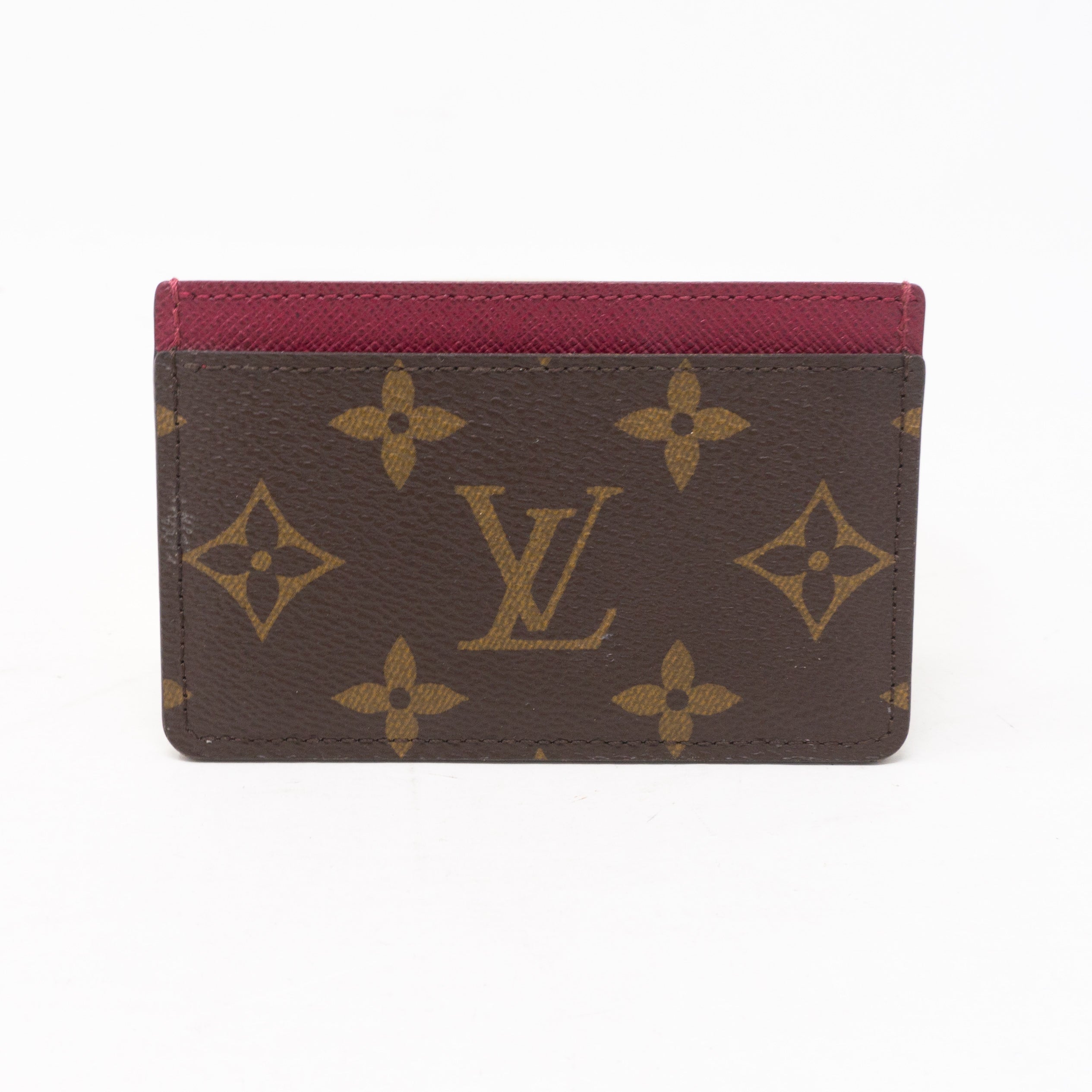 Card Holder Monogram Fuchsia