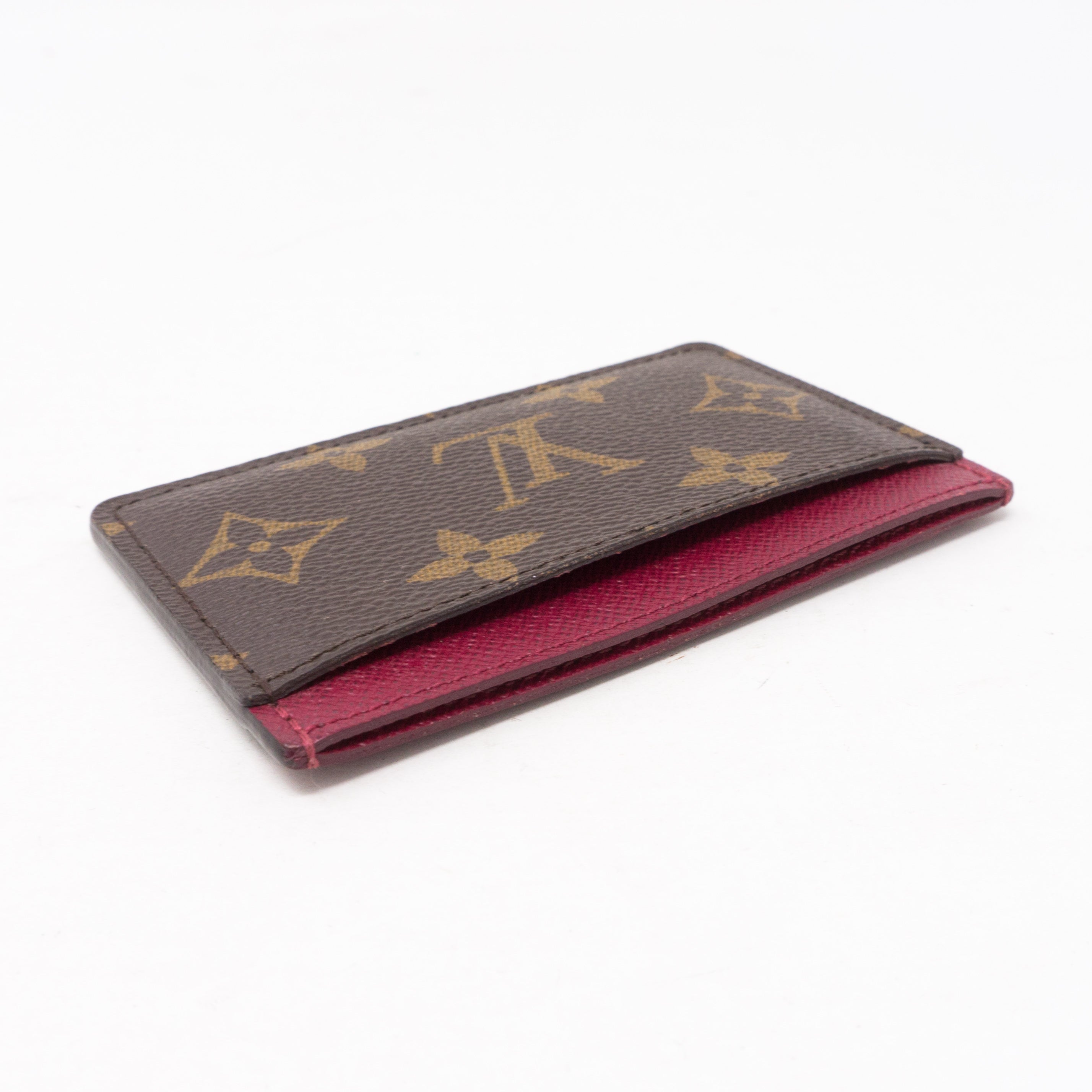 Card Holder Monogram Fuchsia