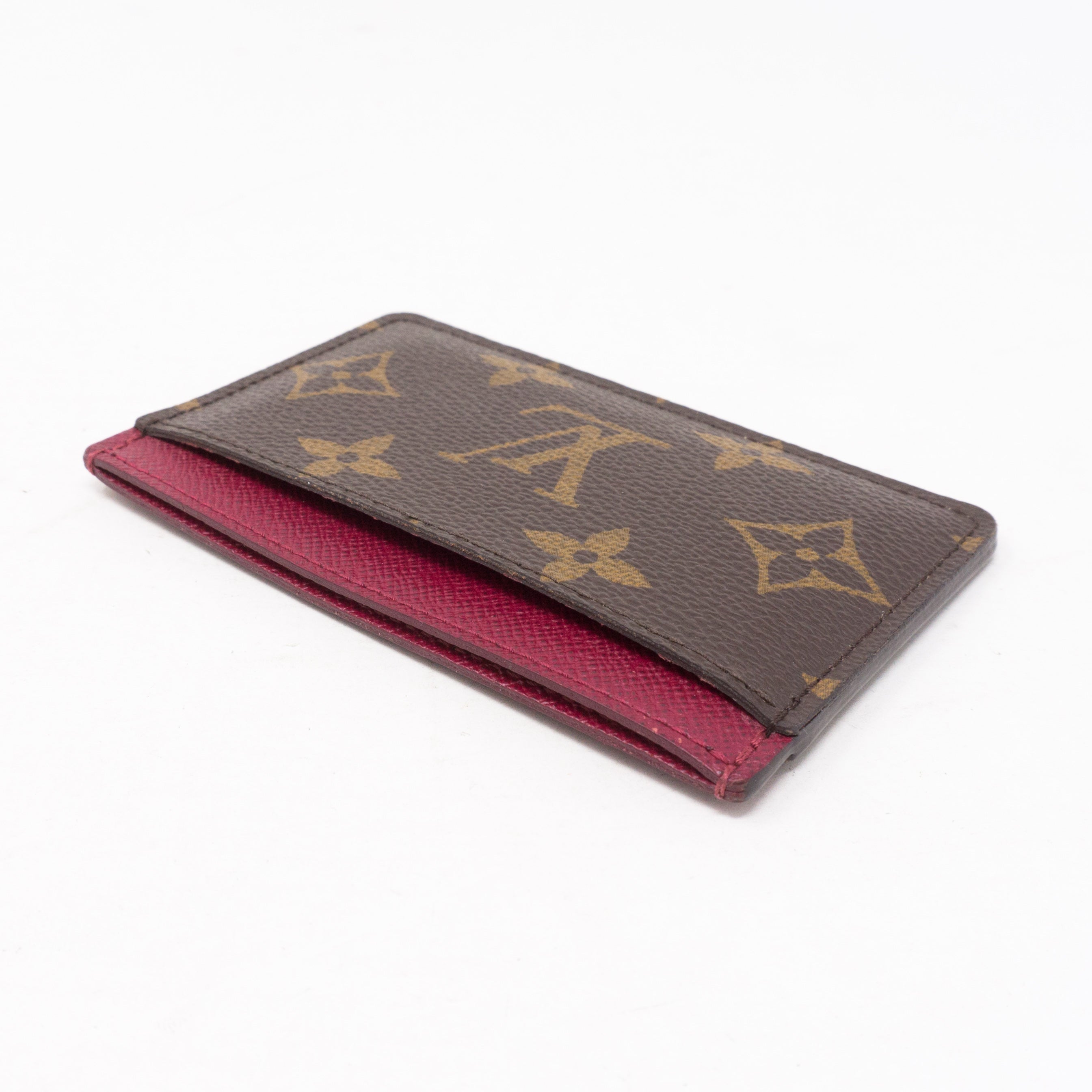 Card Holder Monogram Fuchsia