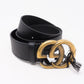 GG Marmont Wide Black Leather Belt 95 cm