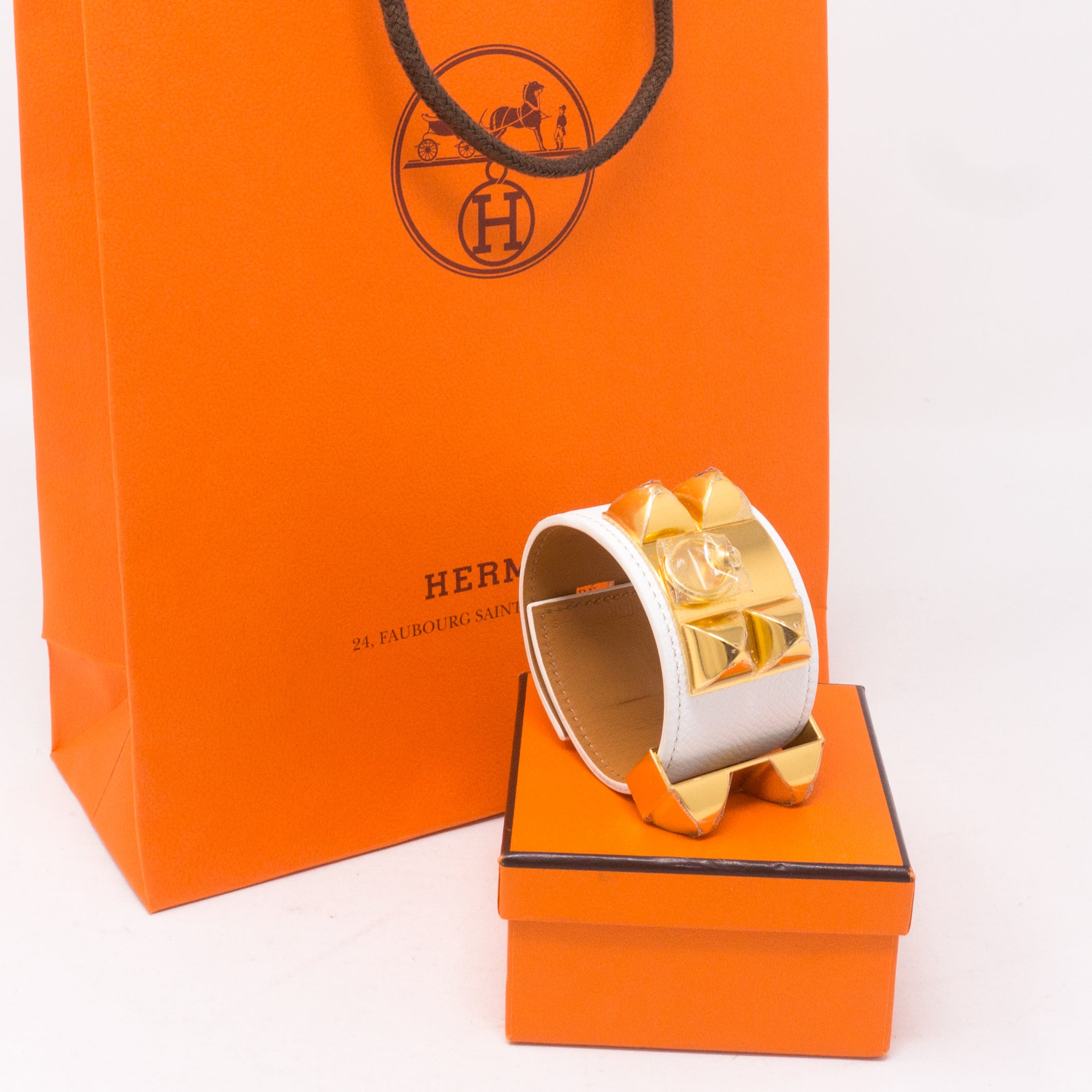 Collier de Chien Gold White Bracelet