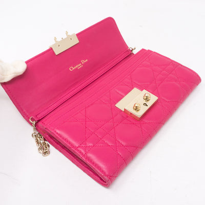 Miss Dior Wallet on Chain Pink