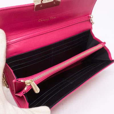 Miss Dior Wallet on Chain Pink