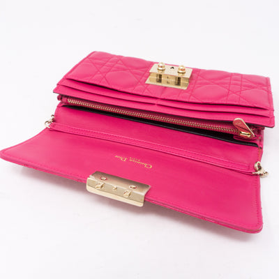 Miss Dior Wallet on Chain Pink
