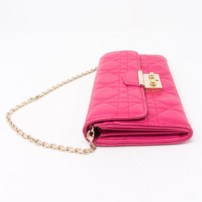 Miss Dior Wallet on Chain Pink
