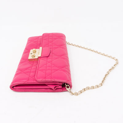 Miss Dior Wallet on Chain Pink