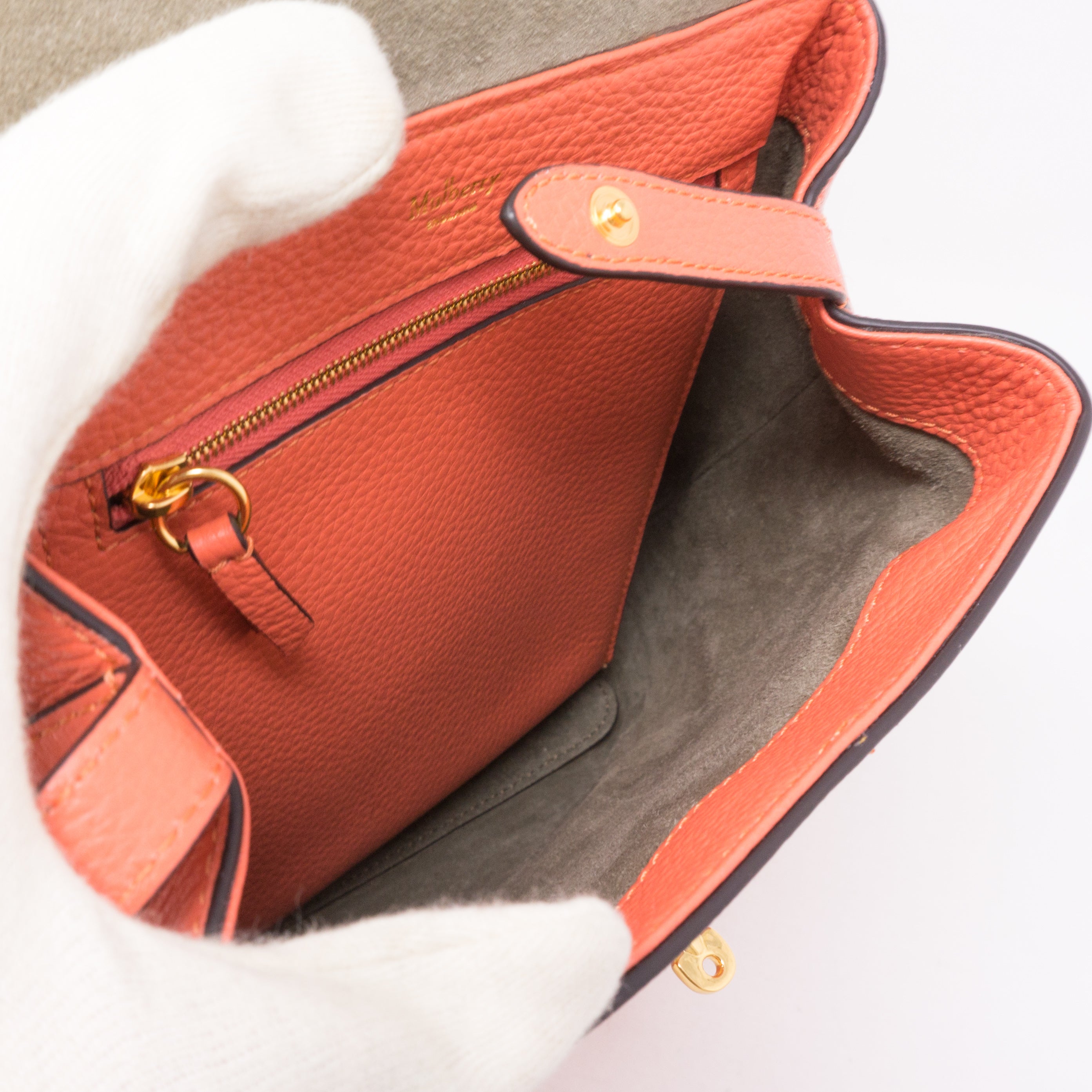 Mini Bayswater Backpack Coral Rose Leather