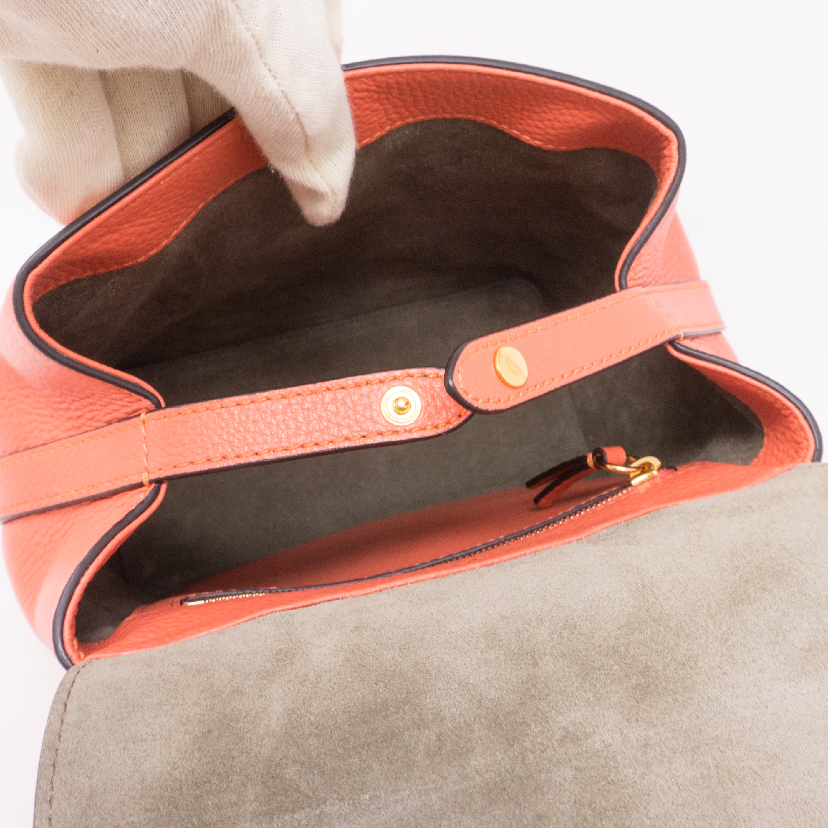 Mini Bayswater Backpack Coral Rose Leather