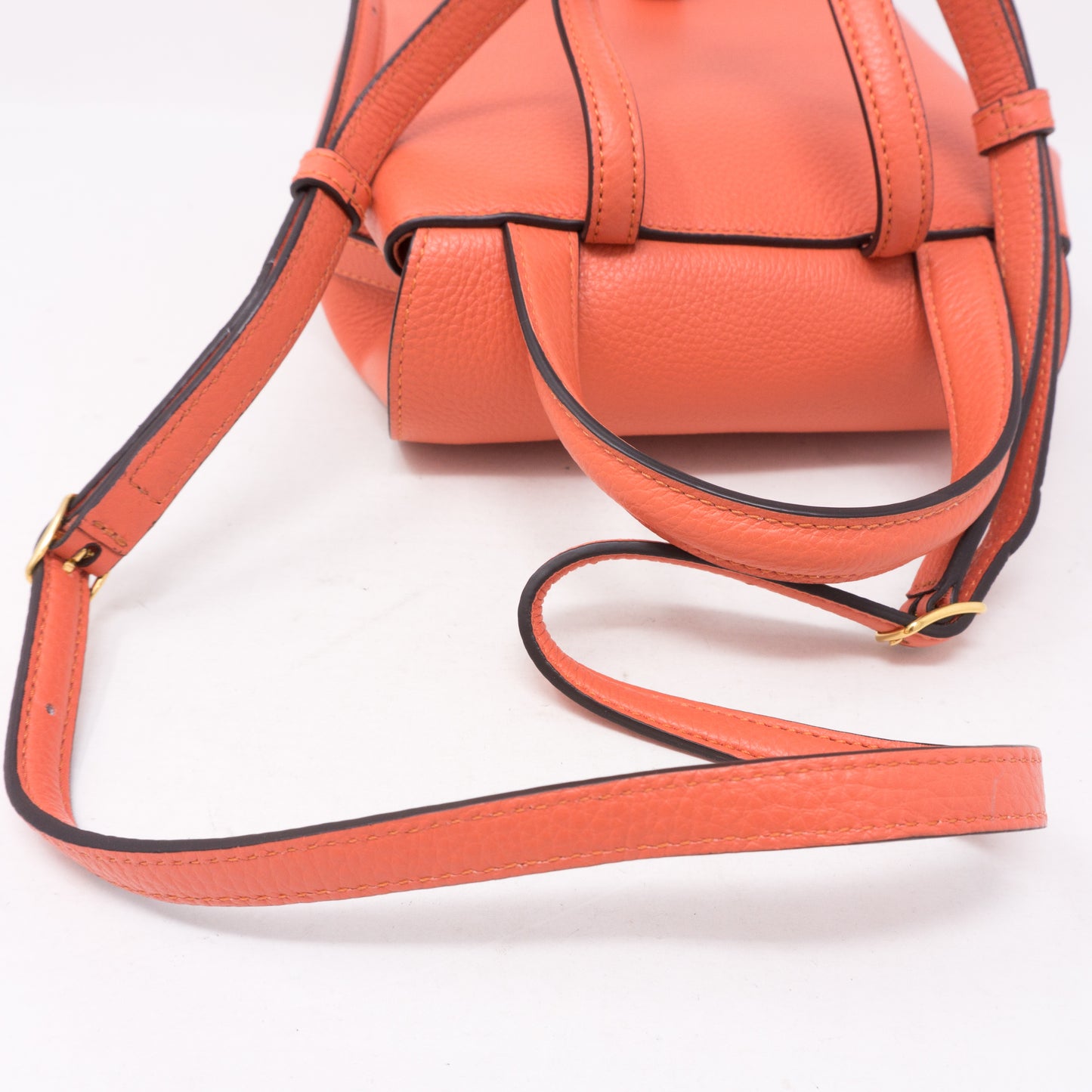 Mini Bayswater Backpack Coral Rose Leather