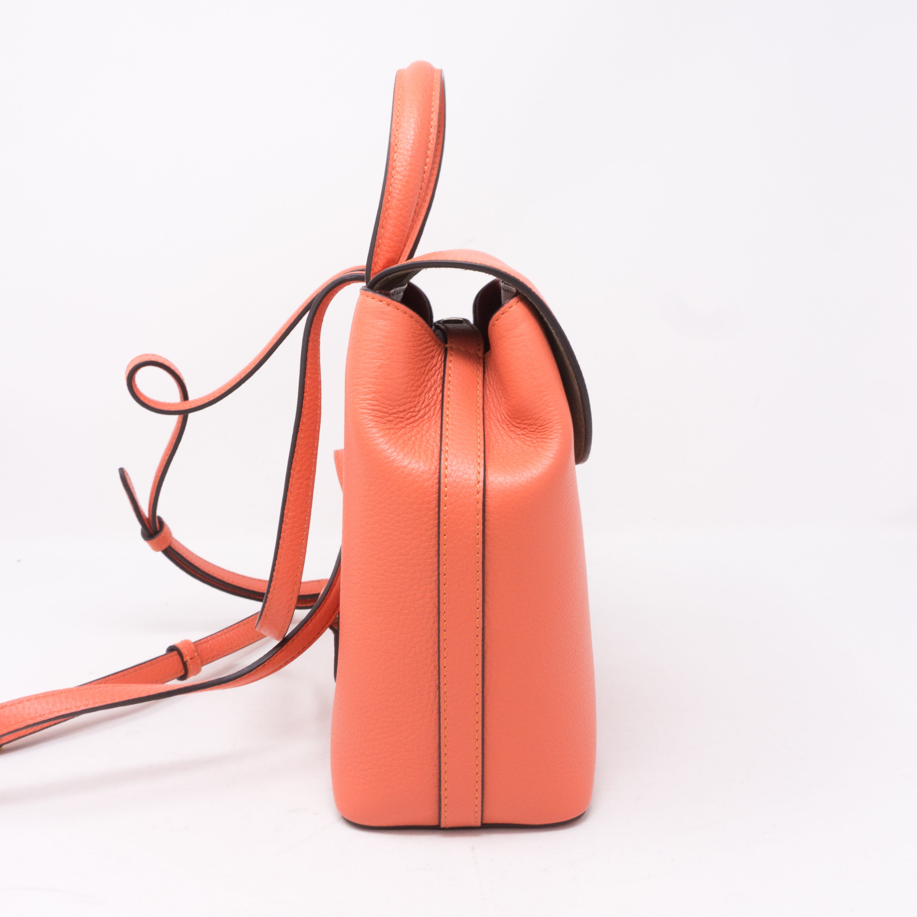 Mini Bayswater Backpack Coral Rose Leather
