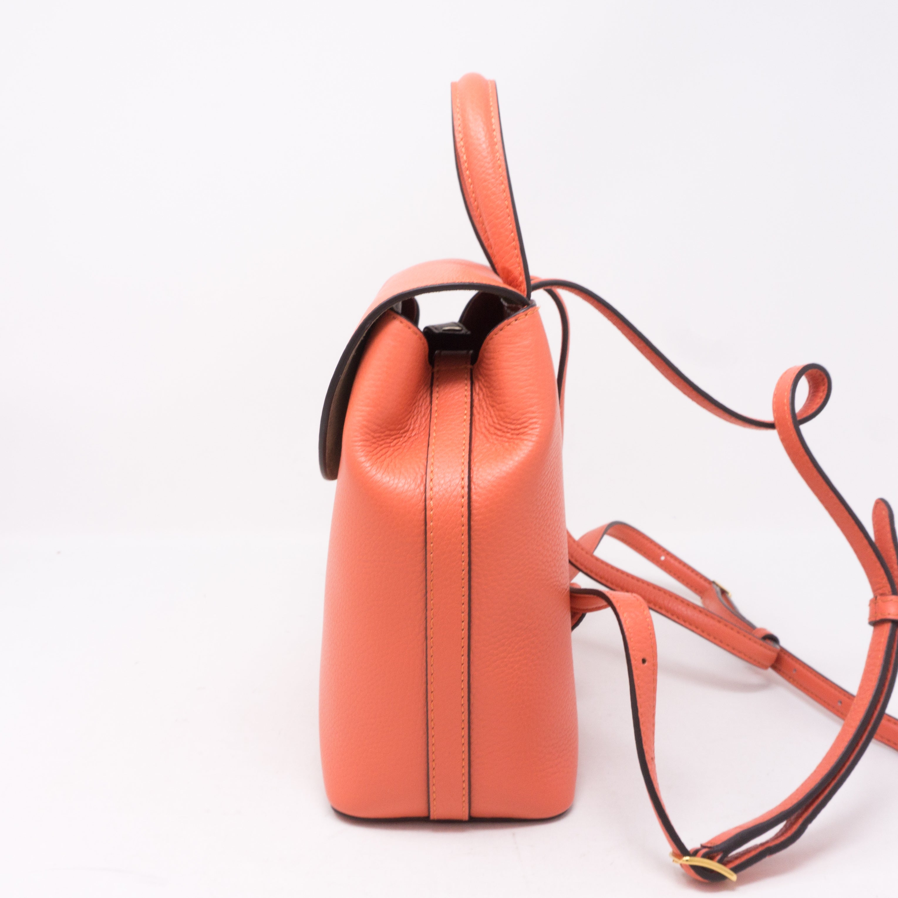 Mini Bayswater Backpack Coral Rose Leather