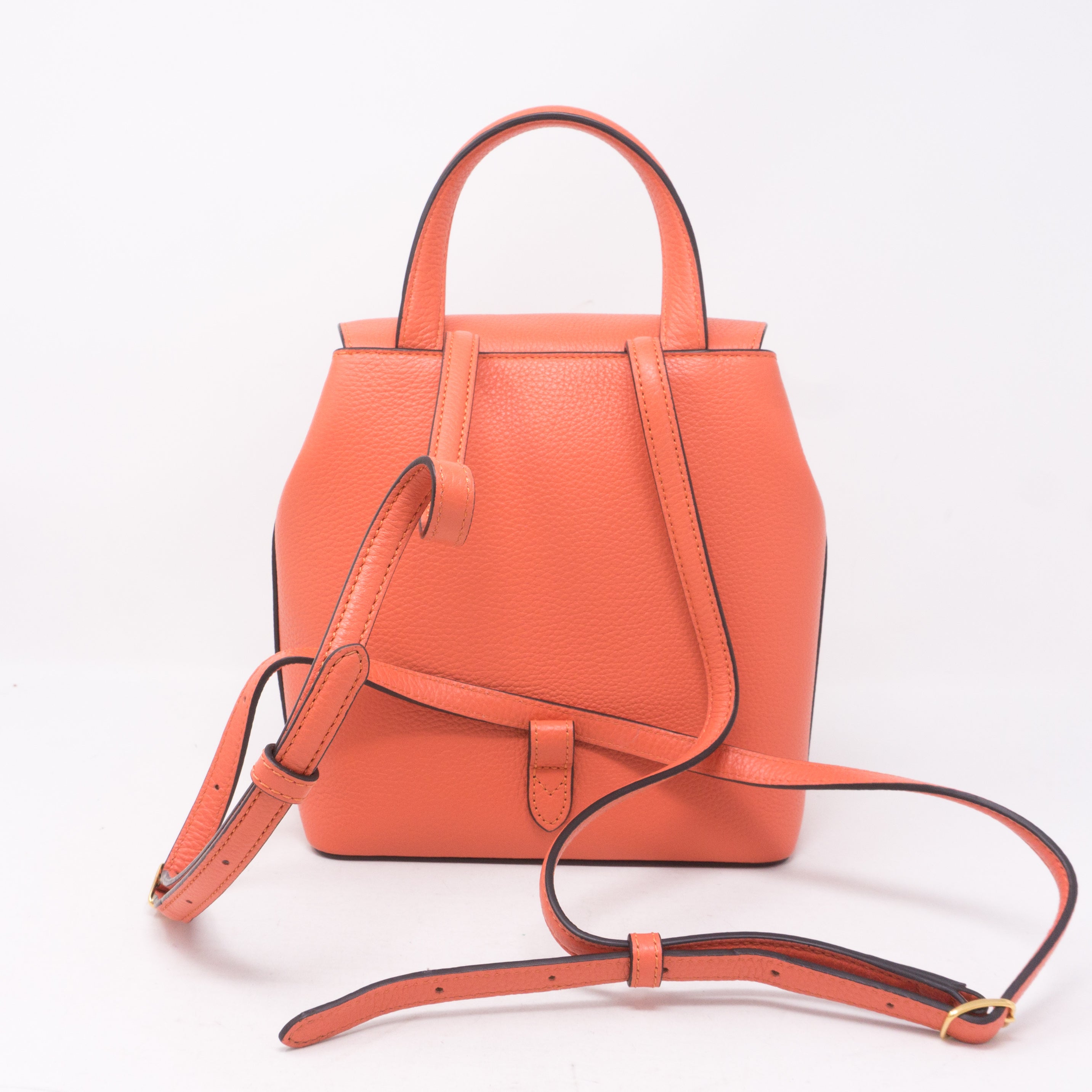 Mini Bayswater Backpack Coral Rose Leather