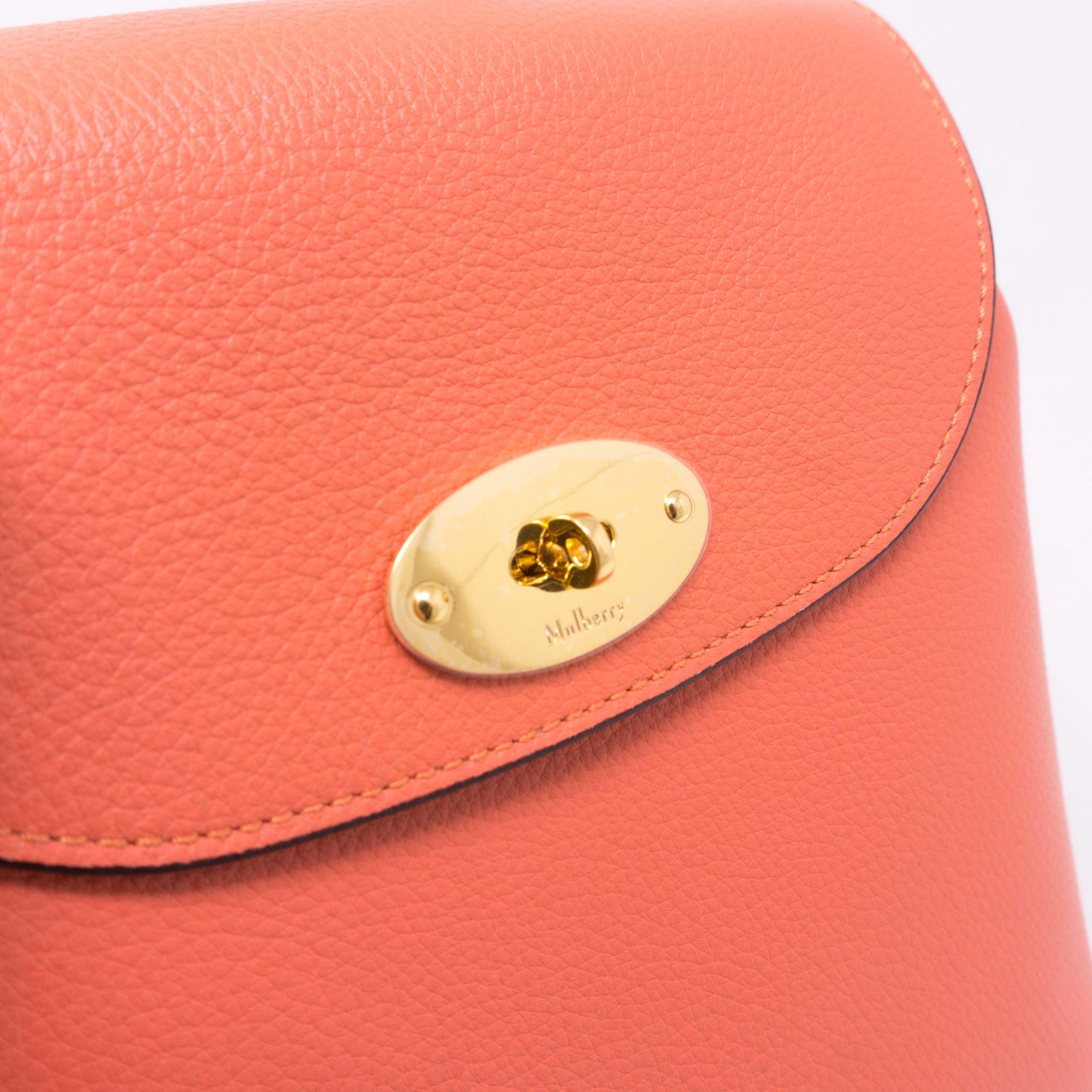 Mini Bayswater Backpack Coral Rose Leather