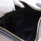 Blue Jacquard Hobo Bag