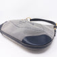 Blue Jacquard Hobo Bag