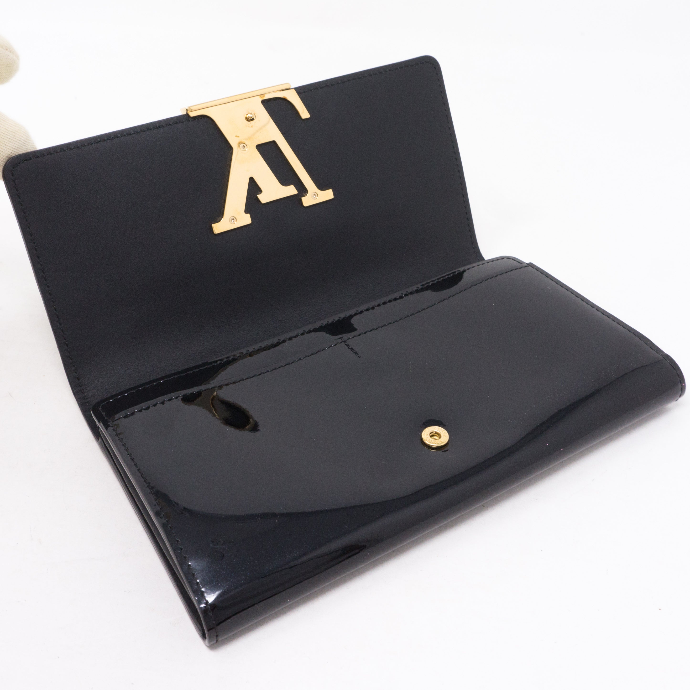 Louise Wallet Vernis Black