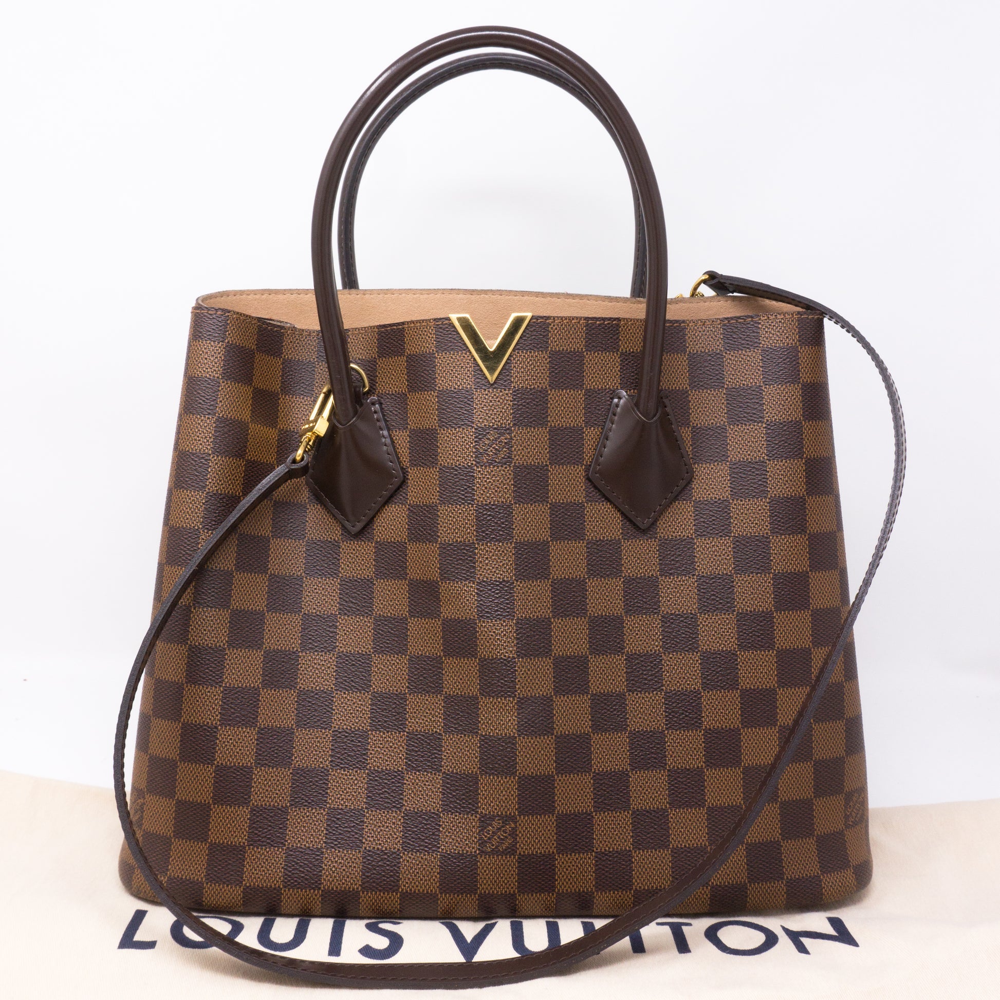 Replica Louis Vuitton N41435 Kensington Tote Bag Damier Ebene Canvas For  Sale