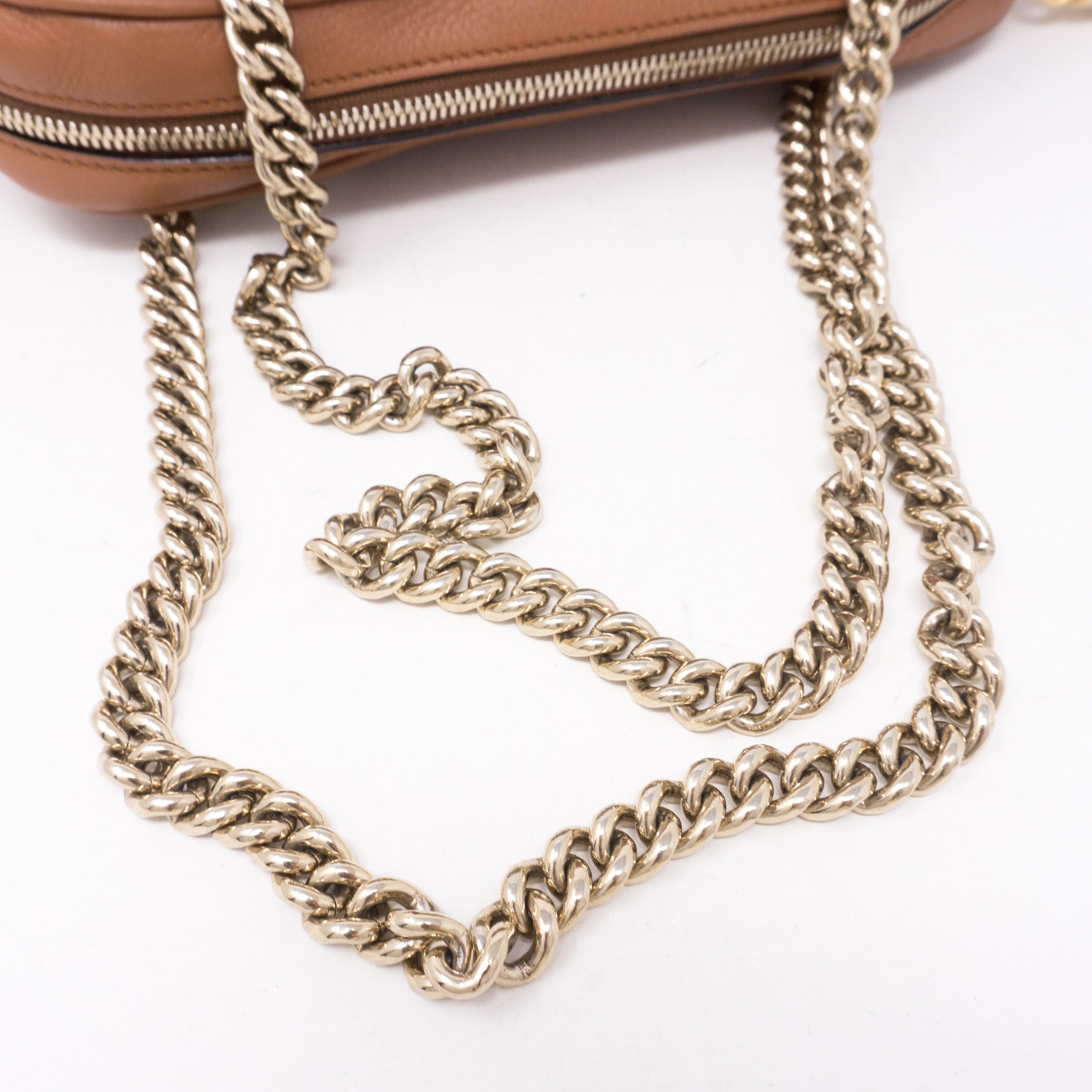Soho Double Chain Brown Leather