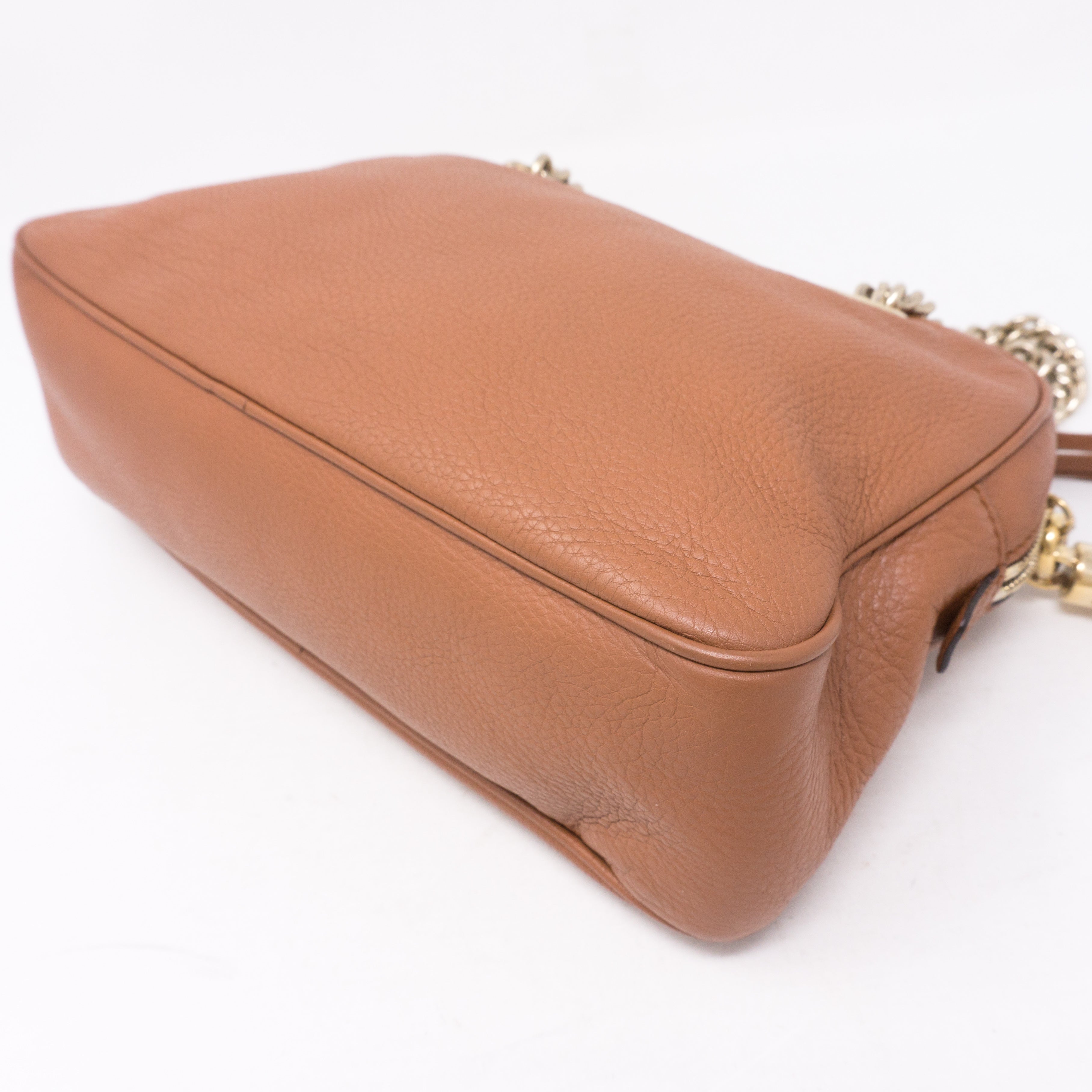 Soho Double Chain Brown Leather