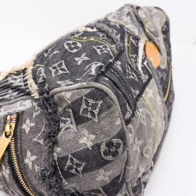Patchwork Speedy Gray Denim Monogram