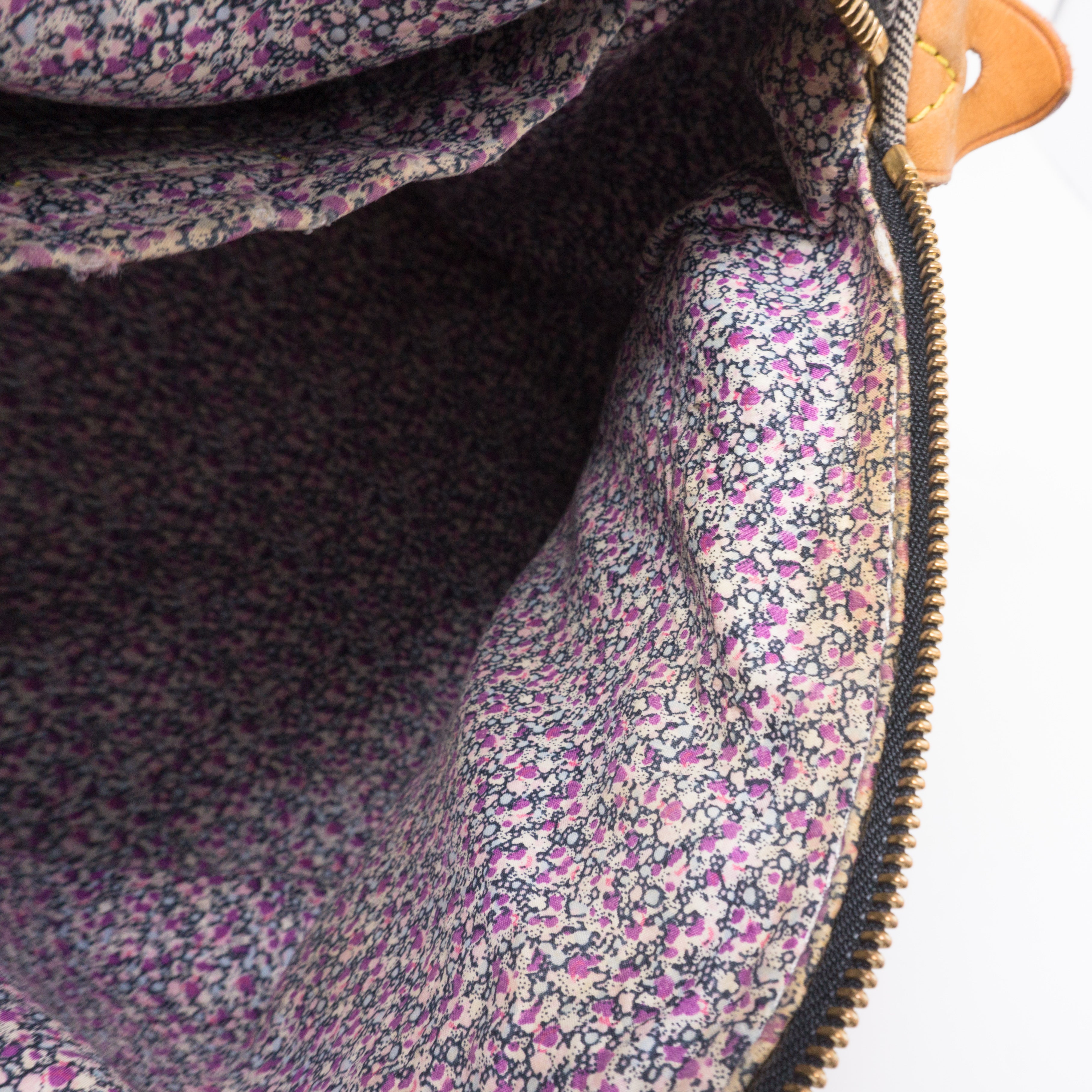 Patchwork Speedy Gray Denim Monogram