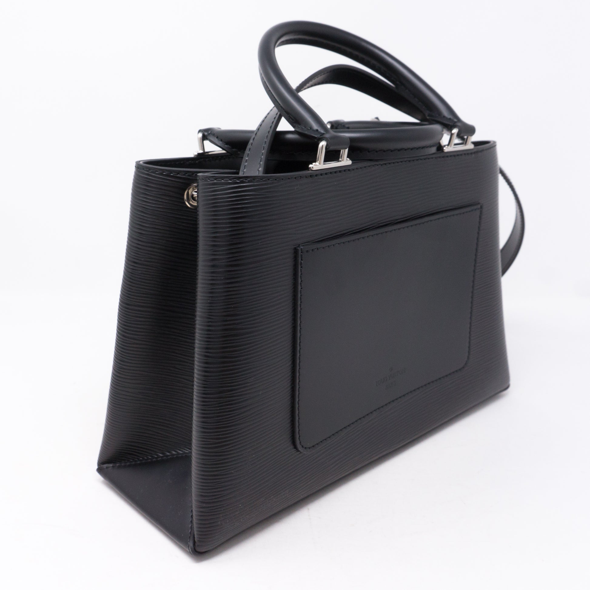 Louis Vuitton Epi Kebler MM M51323 Black Leather Pony-style