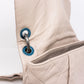 Coco Pleats Small Beige Crossbody Bag