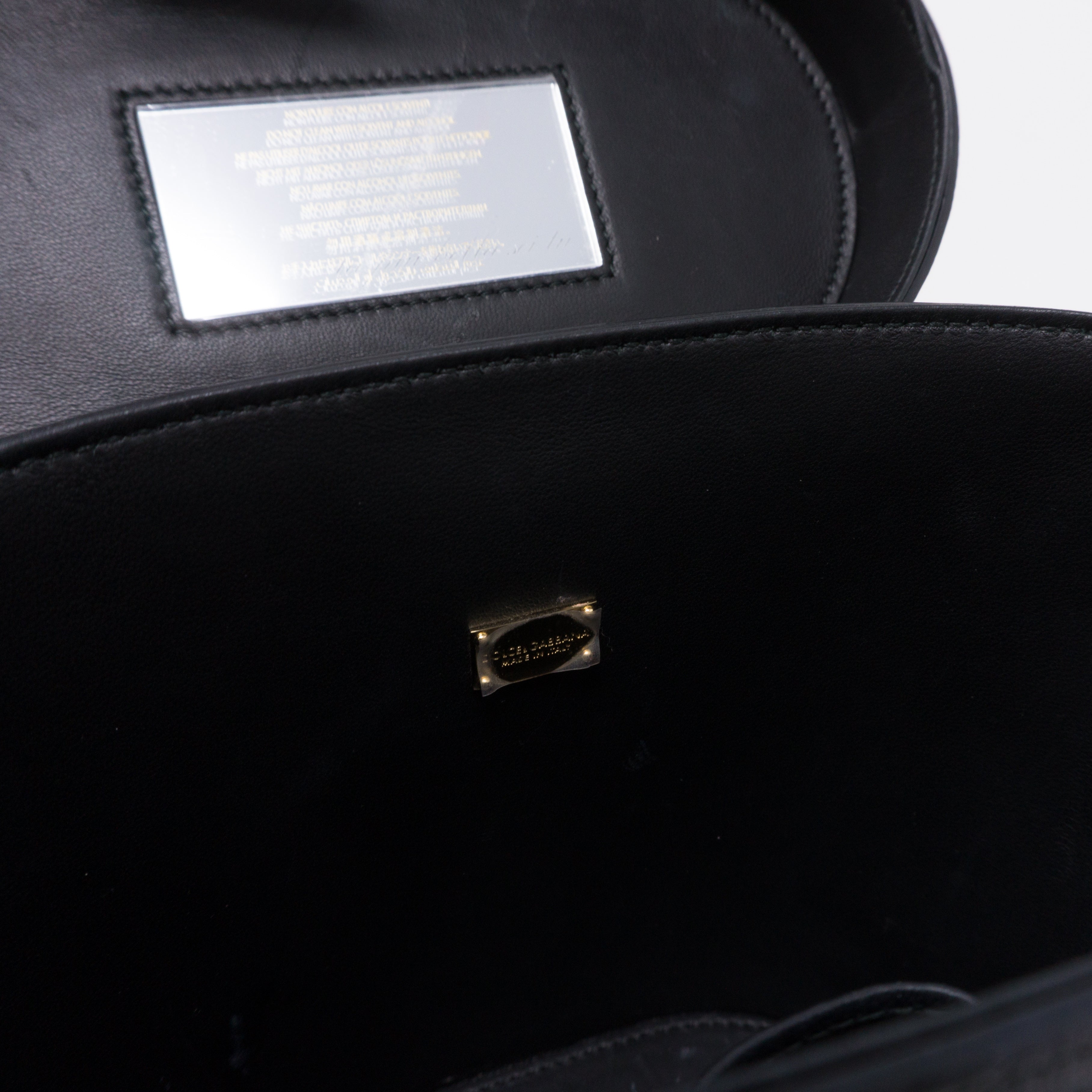 Bucket Bag Black Leather