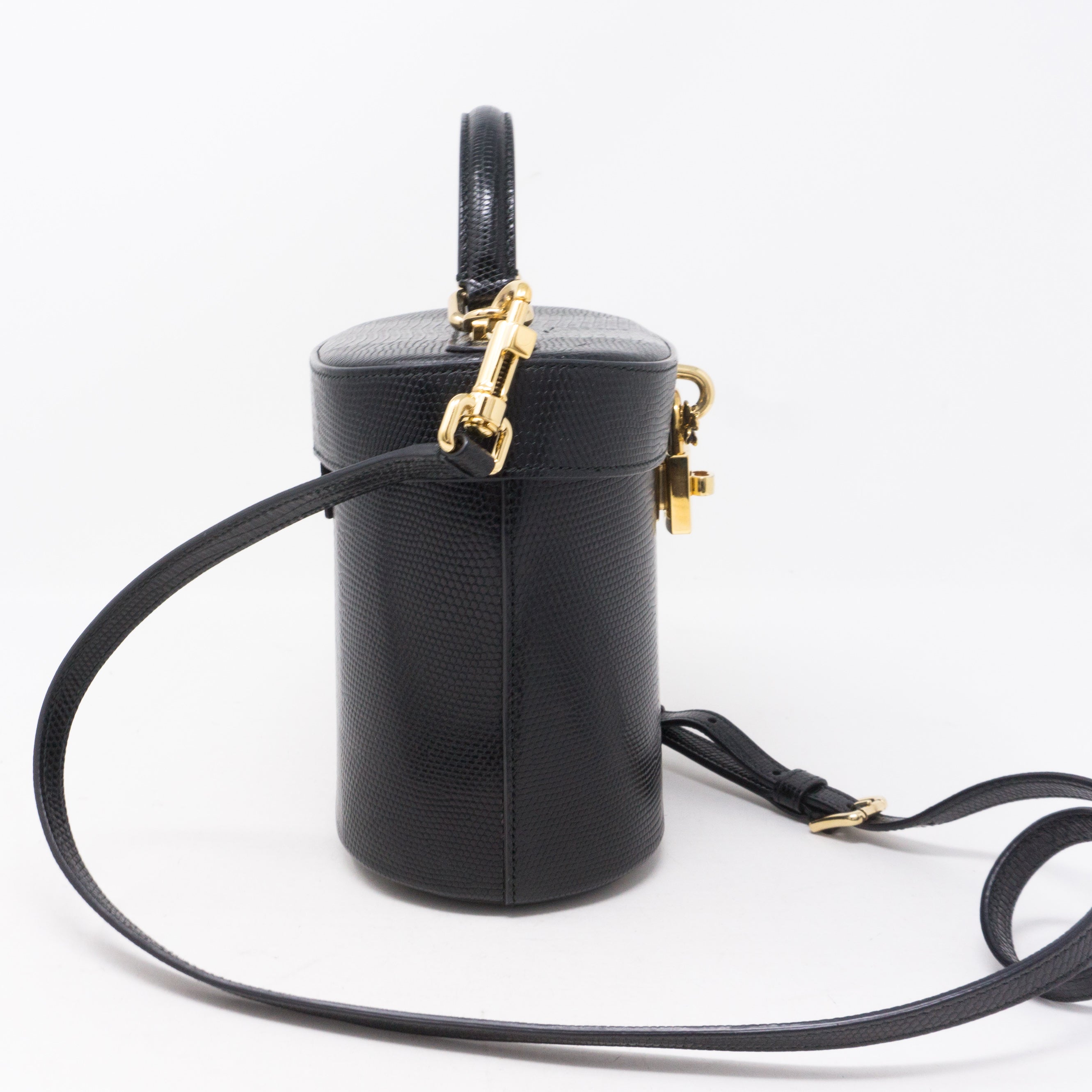 Bucket Bag Black Leather