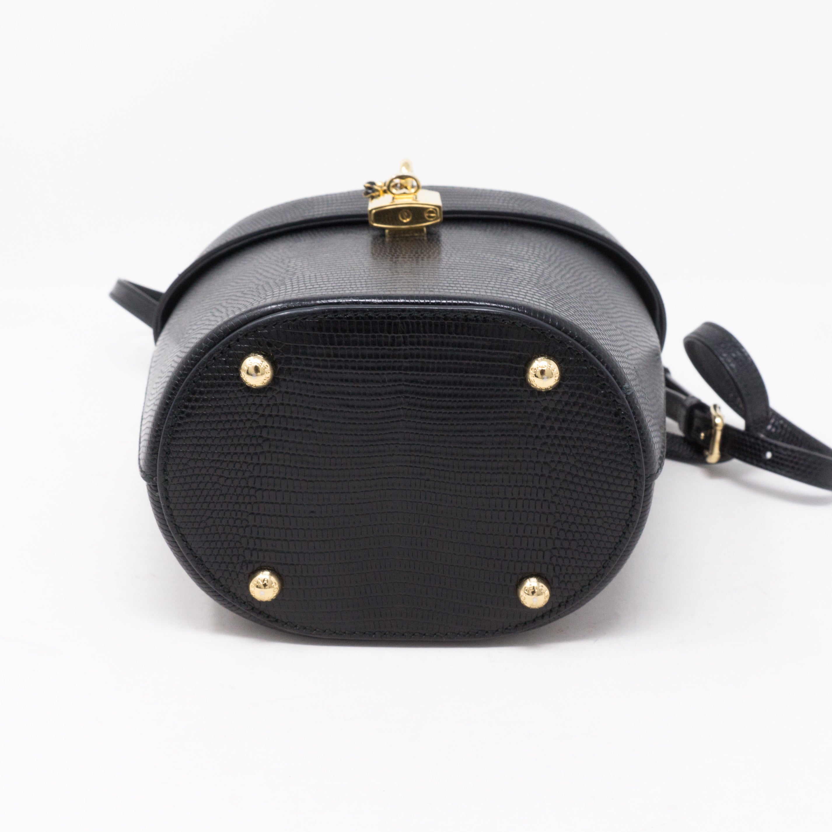 Bucket Bag Black Leather